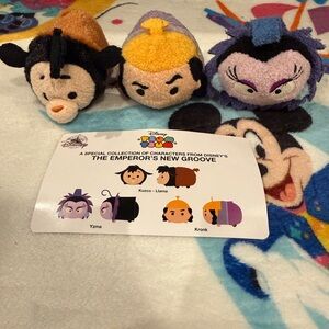 Disney Emperor's New Groove Tsum Tsum Plush Trio